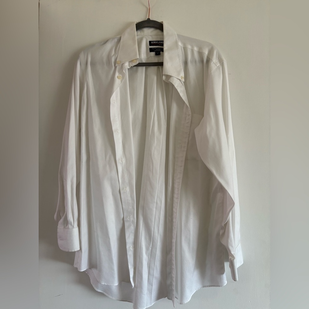 Kirkland Signature Men's Classic White Dress Shirt